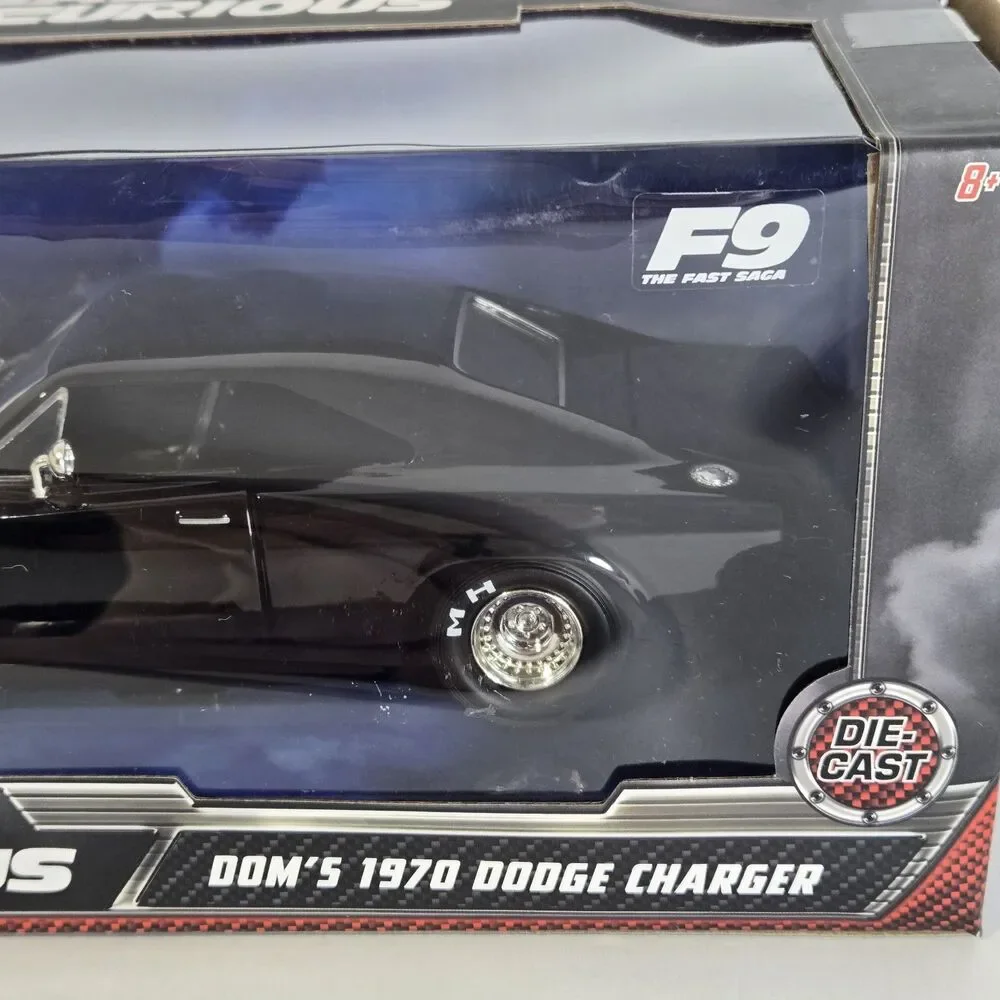 Jada Fast & Furious Dom's 1970 Dodge Charger  1:24 Scale Die Cast Car - Black